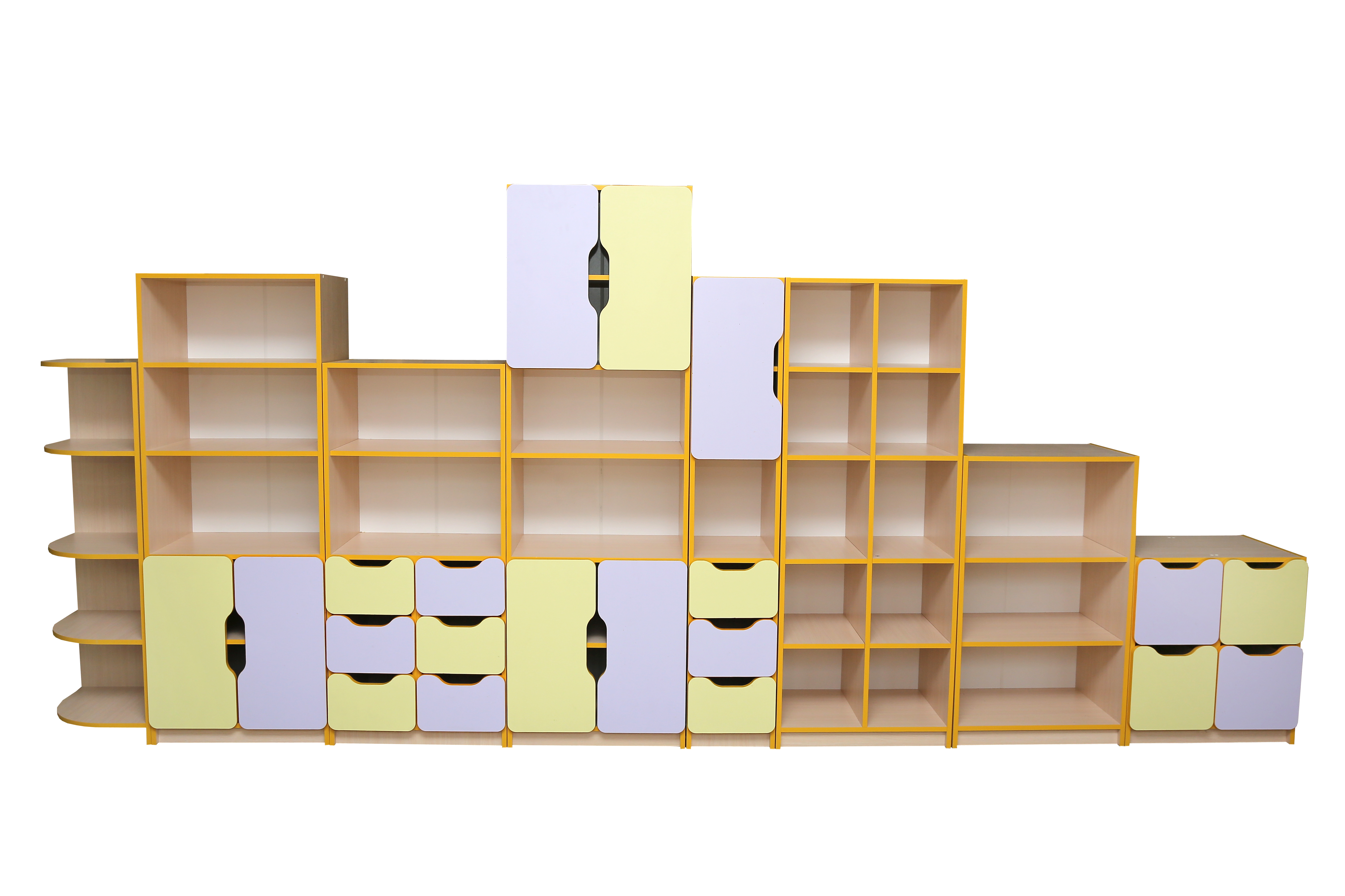 Стінки та шафи для зберігання дидактичних матеріалів